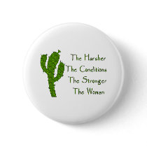 Strong Woman Pinback Buttons