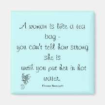 Strong Women Quote Roosevelt Magnet