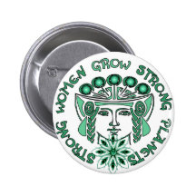 Strong Women Strong Planet Pinback Buttons