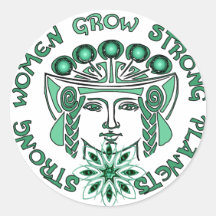 Strong Women Strong Planet Sticker