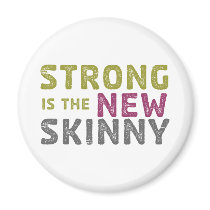 Stronge is the New Skinny - Sketch Fridge Magnet
