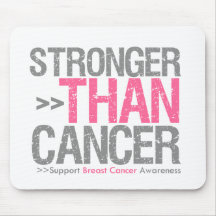 Stronger Than Cancer - Breast Cancer Mousepad