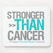 Stronger Than Cancer - Cervical Cancer Mouse Pad