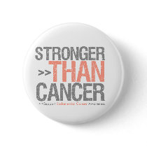 Stronger Than Cancer - Endometrial Cancer Pin