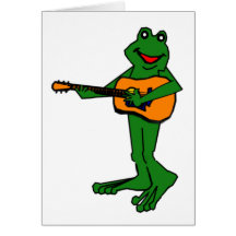 Strumming Fred Greeting Card