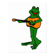 Strumming Fred Post Card