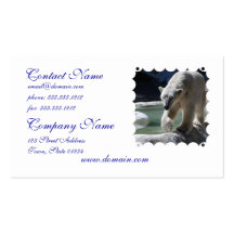 Strutting Polar Bear Business Card