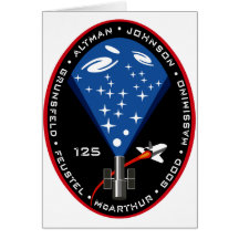 STS 125 Mission Patch Card