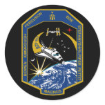 STS 126 Mission Patch Round Stickers
