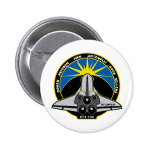STS 132 Atlantis Pinback Buttons