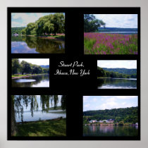 STUART PARK, ITHACA,N.Y. COLLAGE poster