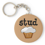 Stud Muffin, Cute Funny Baked Good keychains