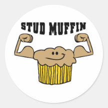 Stud Muffin Sticker