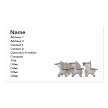 Student Desk Rows Business Cards