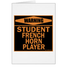 Student French Horn Player Card
