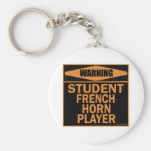 Student French Horn Player Keychains