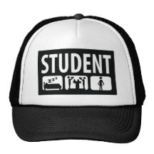 student icon mesh hats