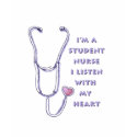 Student Nurse Heart t-shirts