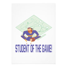 Student Of The Game Personalized Invitations