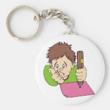 Student Studying Hard Key Chain