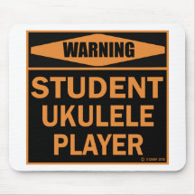 Student Ukulele Player Mousepads