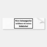 Studenten Vorlesungszeiten text icon Bumper Stickers