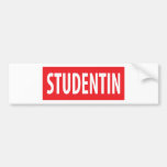 studentin icon bumper stickers