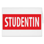 studentin icon greeting card