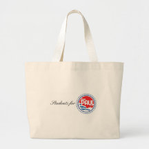 students for ron paul tote bag