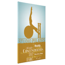 Studio Pilates - Wrapped Canvas Stretched Canvas Prints