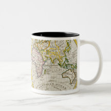 Studio shot of antique world map mug