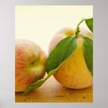 Studio shot of peaches posters