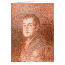 Study for an equestrian portrait greeting card