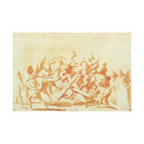 Study of Christ Carrying the Cross (chalk and wash posters