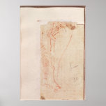 Study of Christ's feet nailed to the Cross Poster