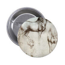 Study of horses - Leonardo da Vinci Pin