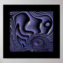 Study of Textures - Buttons & Legs - Periwinkle posters