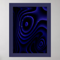Study of Textures - Cobalt Rings posters