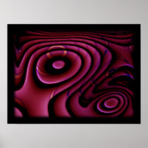 Study of Textures - Rings of Burgundy posters