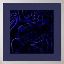 Study of Textures - Wet Cobalt posters