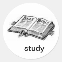 study round stickers