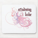 Studying Babe Mouse Mat