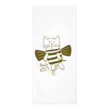 stuff on my cat - bee customized rack card