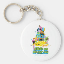 Stuff on my Cat - cartoon stack Key Chains
