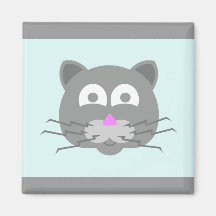 stuff on my cat - kitty cat magnet