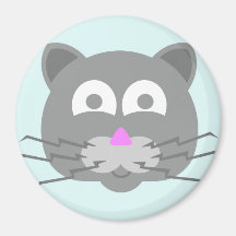 stuff on my cat - kitty cat refrigerator magnet
