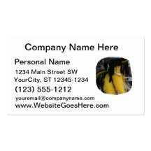 Stuffed rasta banana at fairgrounds business card