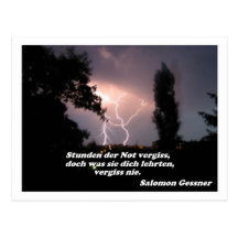 Stunden der Not Postkarte