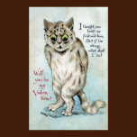Stung Cat Vintage Valentine posters