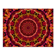Stunning Chaos kaleidoscope Post Card